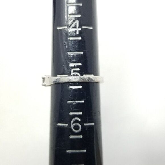 Vintage Sterling Silver Sparkly CZ Ring, Size 5 Band, Engagement Promise - Picture 7 of 10